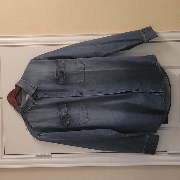 Men's denim button down - Picture 1 of 4